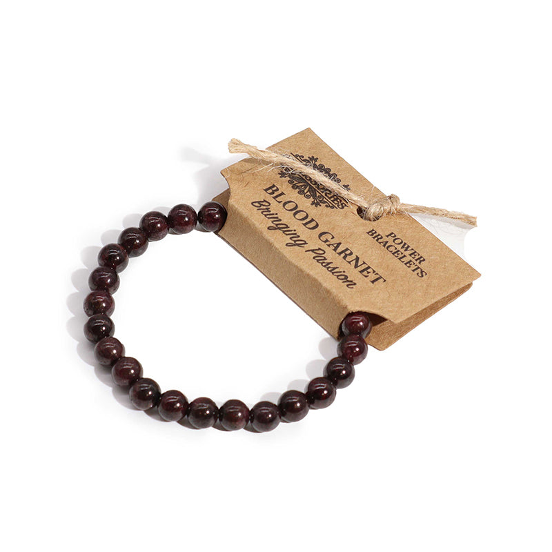 Blood Garnet Gemstone Bracelet