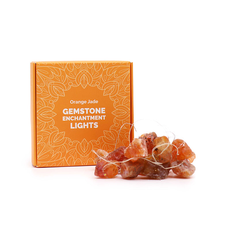 Orange Jade Enchantment Gemstone Lights