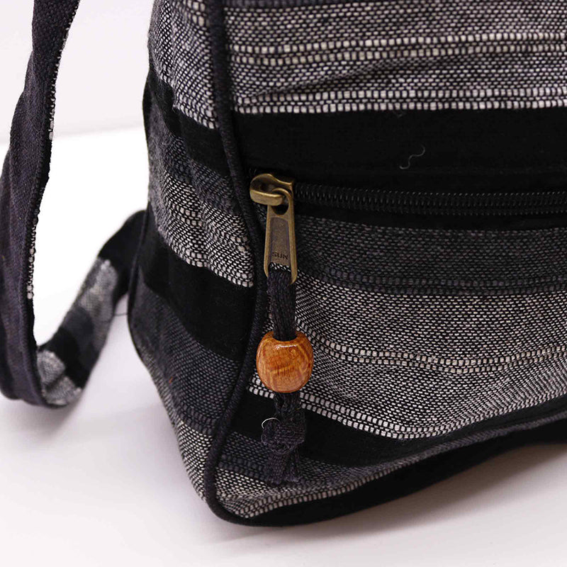 Cotton Black Nepal Sling Bag