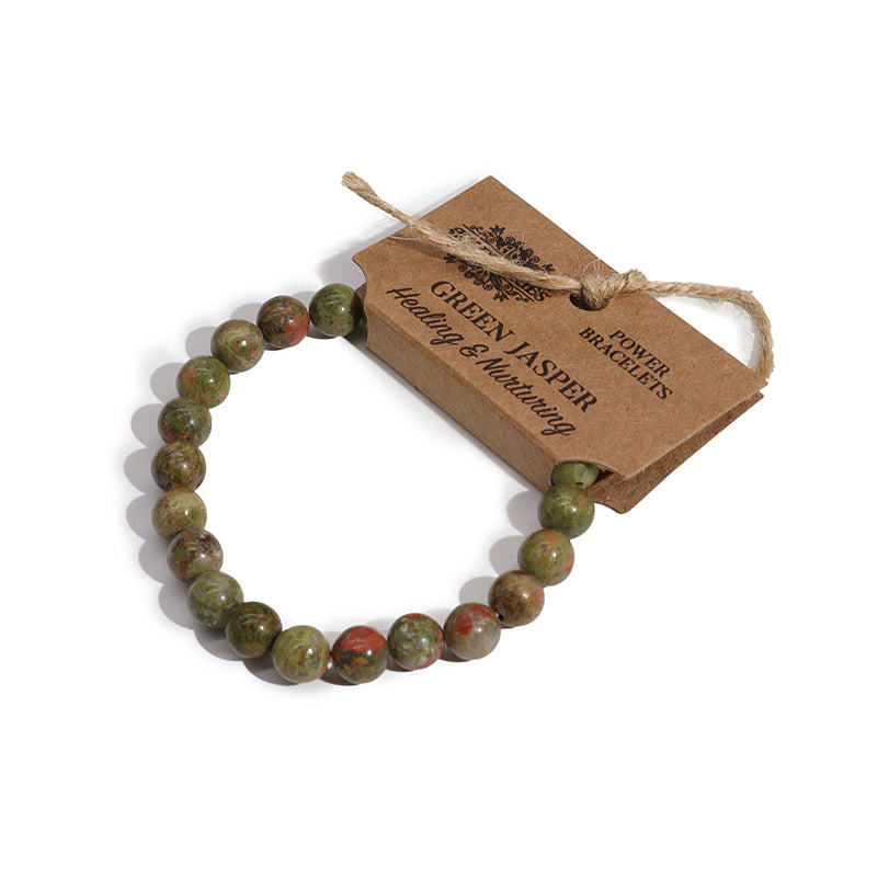 Green Jasper Gemstone Bracelet