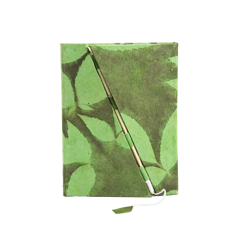 Lokta Bold Floral Bamboo Lock Notebook