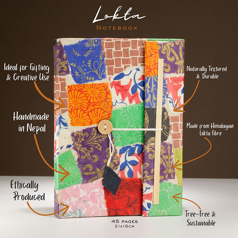 Lokta Patchwork Notebook
