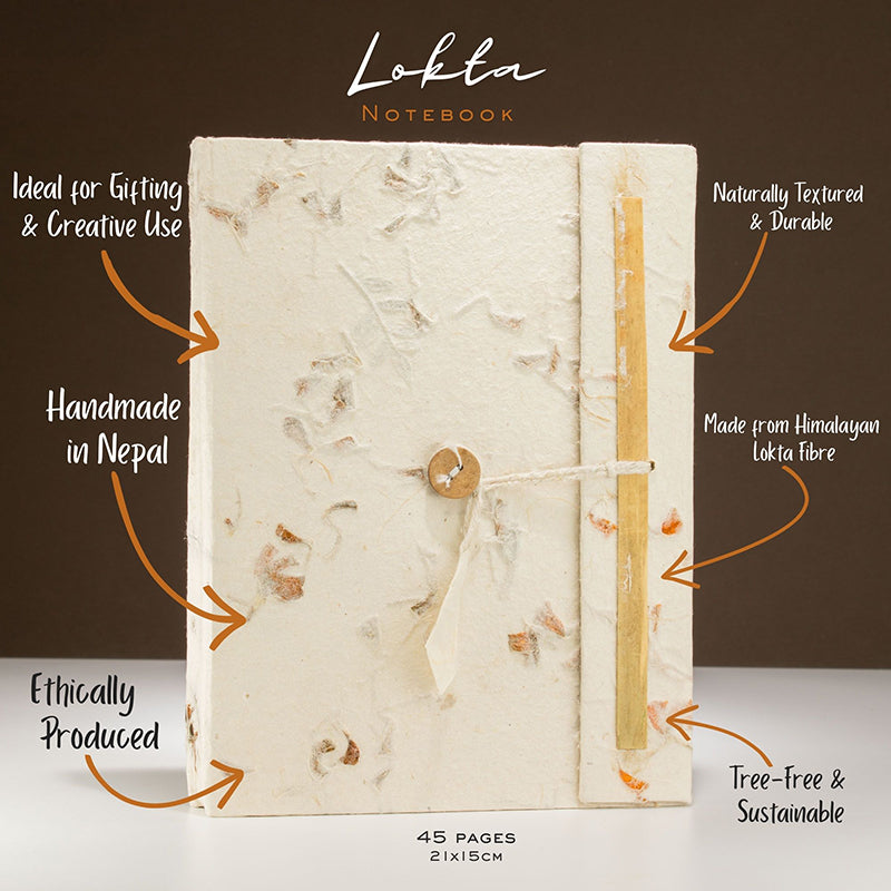 Lokta Mixed Flowers Notebook
