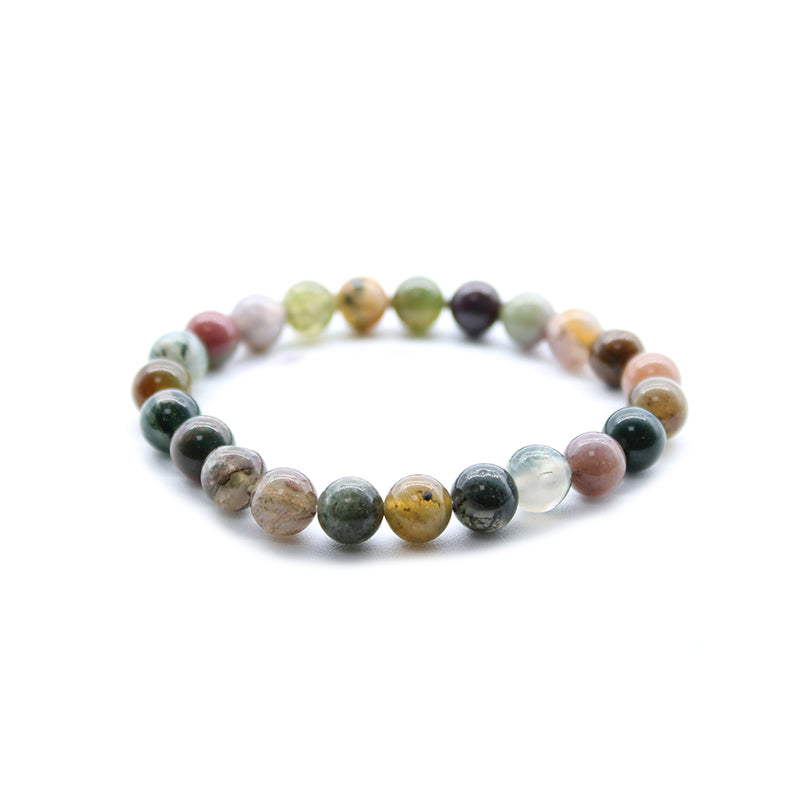 Moss Agate Gemstone Bracelet