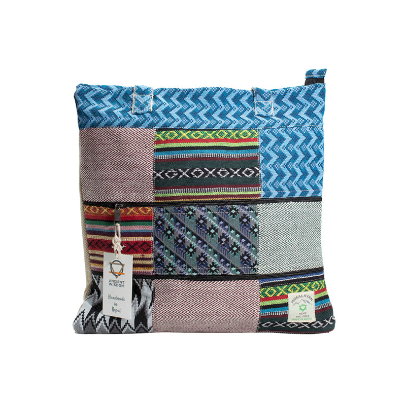 Hemp & Cotton Patchwork Kathmandu Tote Bag