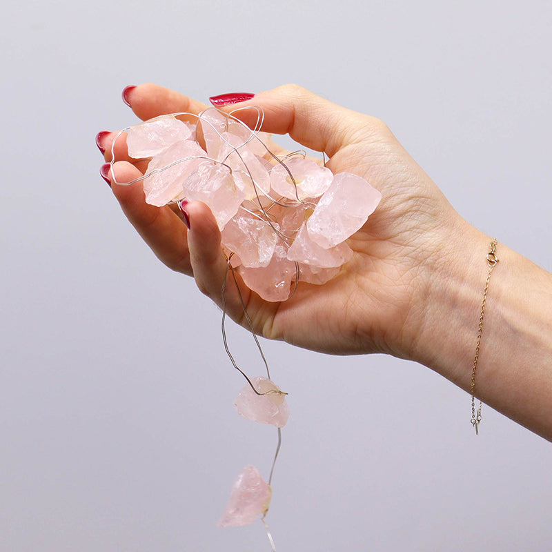 Rose Quartz Enchantment Gemstone Lights